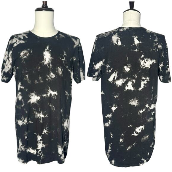 Elwood | Men | Stone Tie Dye Tall Drop Cut Cotton Short Sleeve Tee | Medium - Picture 1 of 9